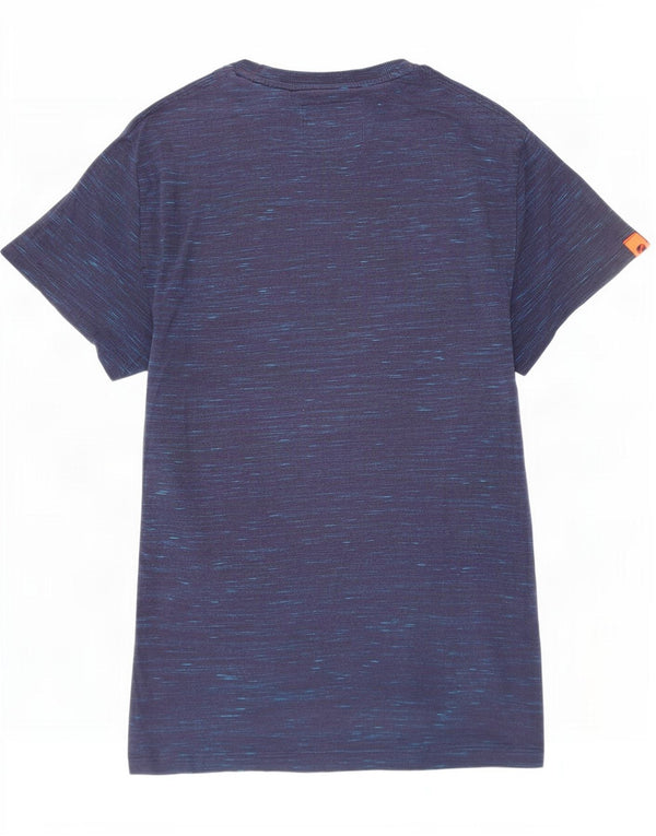 Męski T-shirt Superdry, mały, granatowy, nakrapiany