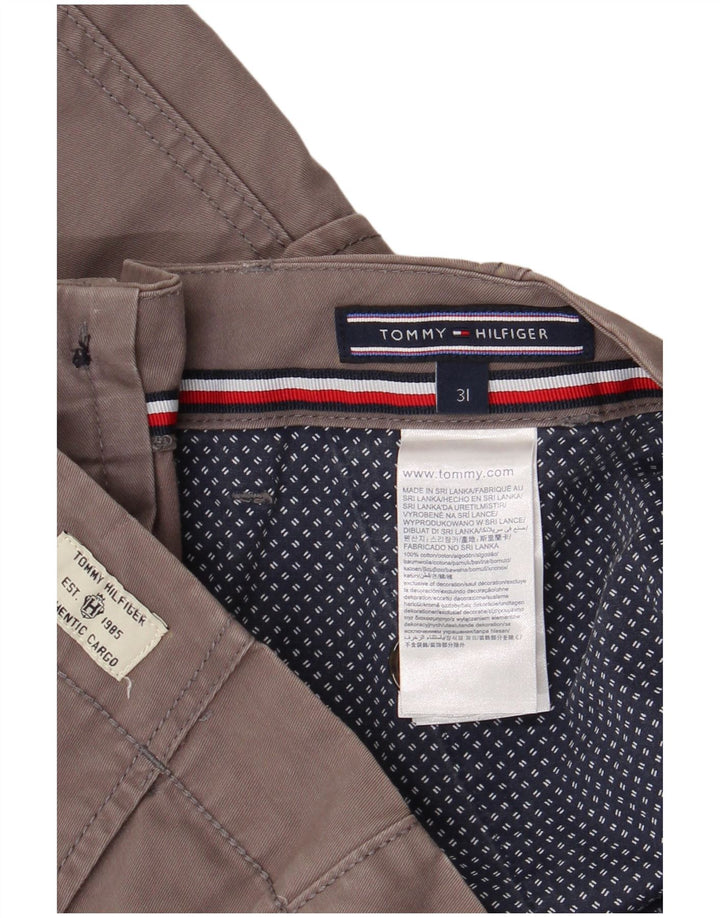 Męskie spodenki cargo TOMMY HILFIGER W31 Średnioszare, bawełniane