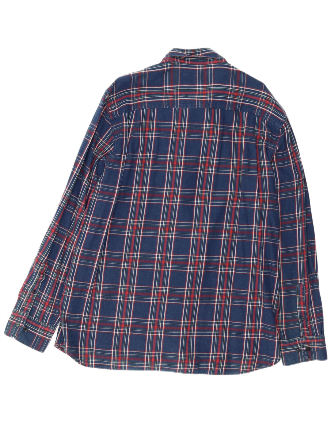 MARLBORO CLASSICS Męska koszula flanelowa 3XL granatowa, bawełniana w kratę