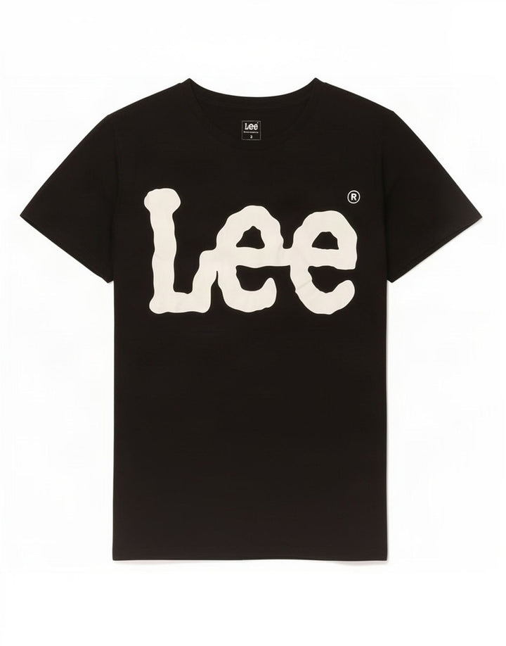 Męski T-shirt Lee z grafiką, mały, czarny, bawełniany
