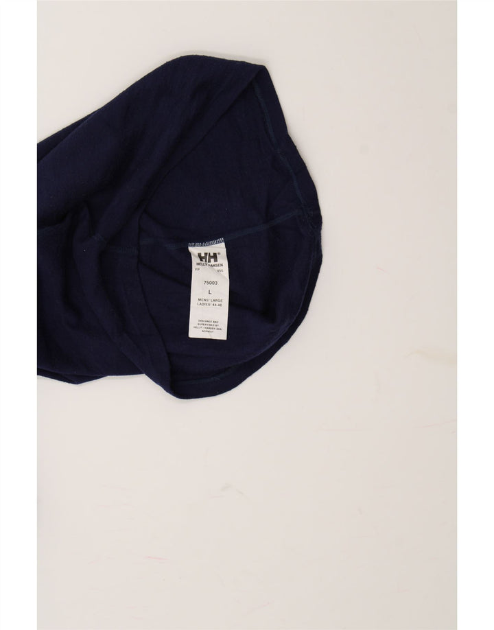 HELLY HANSEN Womens Zip Neck Pullover Tracksuit Top UK 14 Large Navy Blue Vintage Helly Hansen and Second-Hand Helly Hansen from Messina Hembry 
