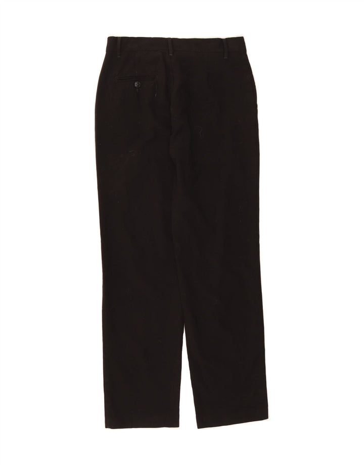 CHAPS Boys Straight Casual Trousers 13-14 Years W26 L28 Black Polyester Vintage Chaps and Second-Hand Chaps from Messina Hembry 