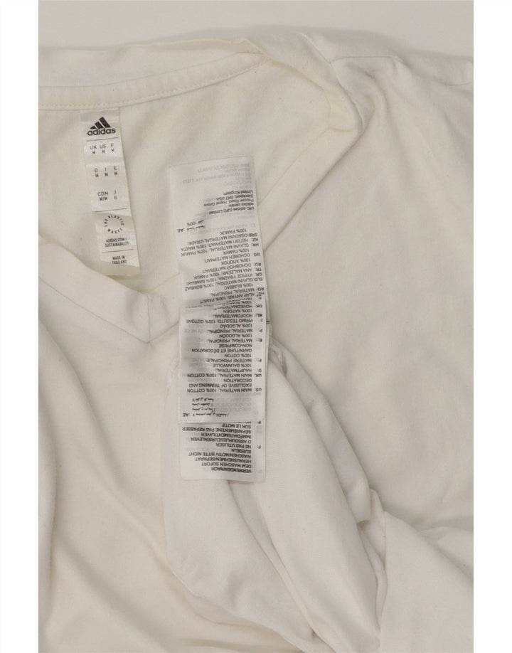 T-shirt męski ADIDAS Top, średni, biały, bawełniany