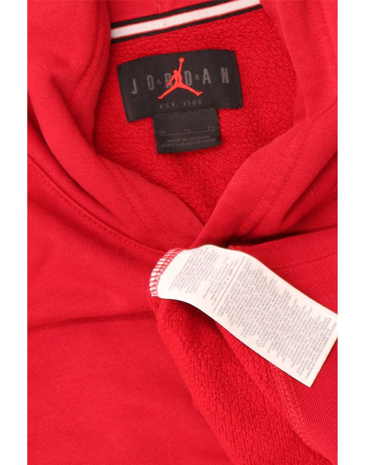 Męski sweter z kapturem Jordan XL, czerwony, bawełniany