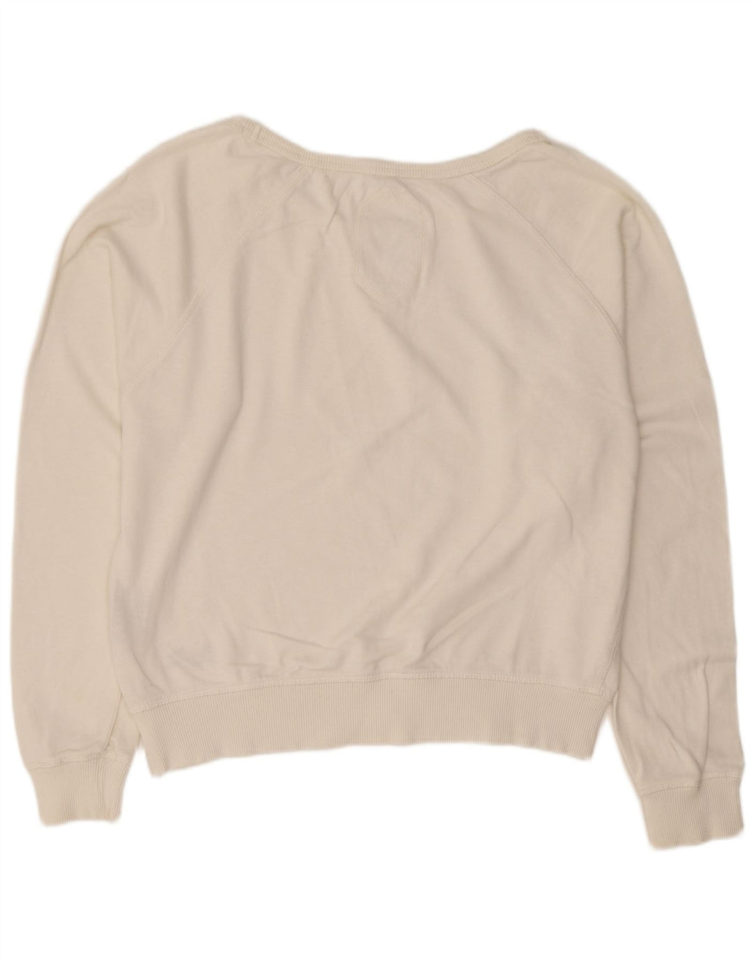 Damski sweter Superdry UK 16, duży, biały, bawełniany