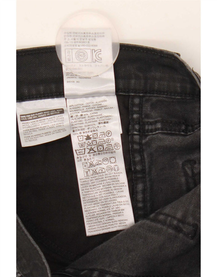 Damskie jeansy Levi's Slim W30 L29 Czarna bawełna