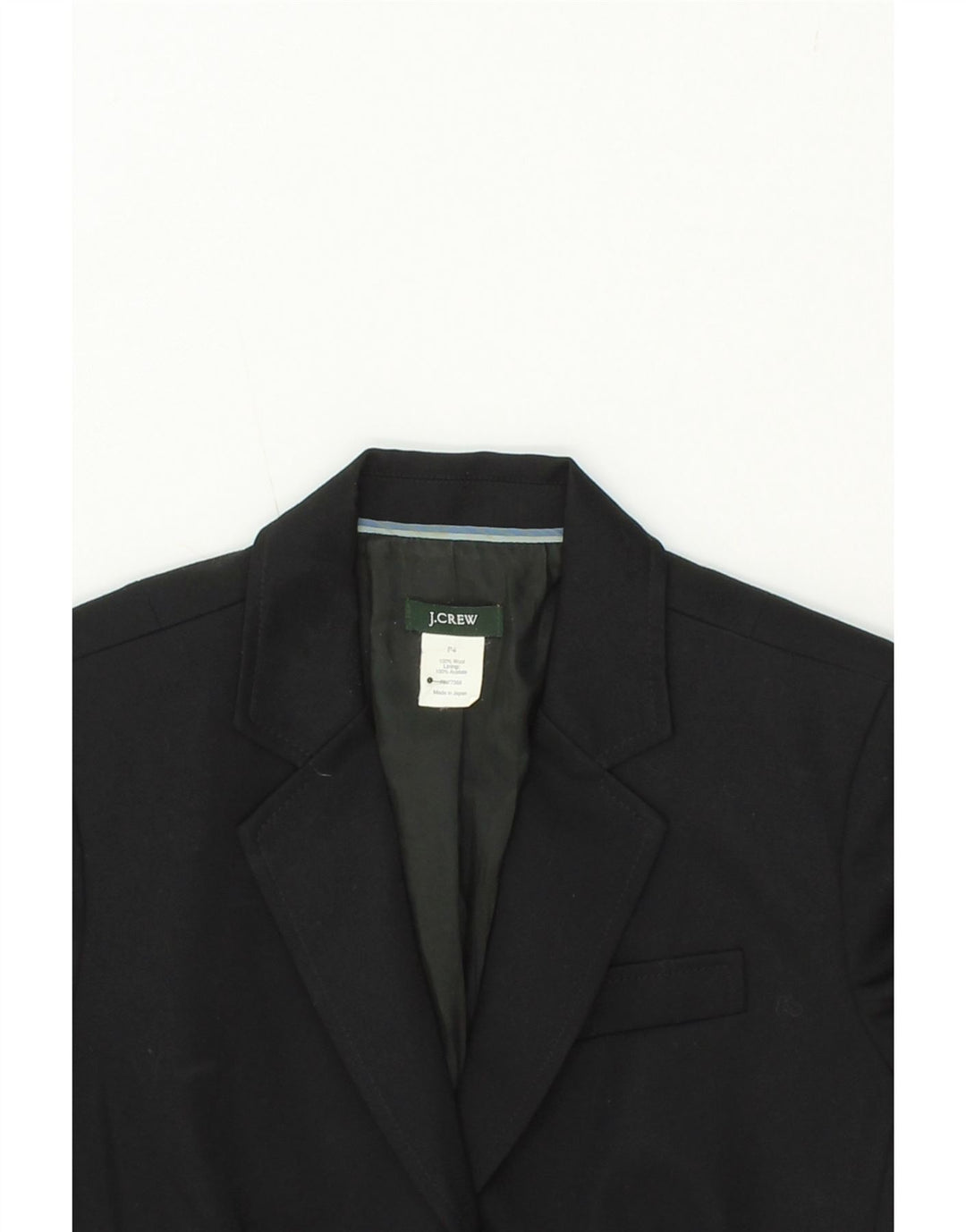 J. CREW Womens 3 Button Blazer Jacket US 4 Small Black Wool Vintage J. Crew and Second-Hand J. Crew from Messina Hembry 