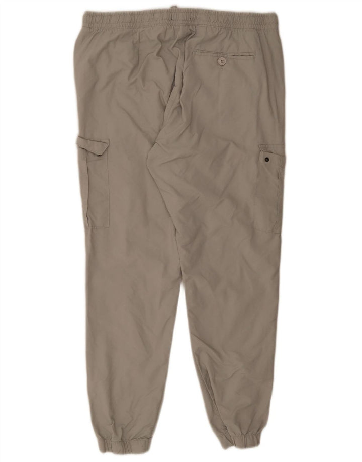 Męskie spodnie joggery Cargo French Connection XL W36 L28 Szary poliamid