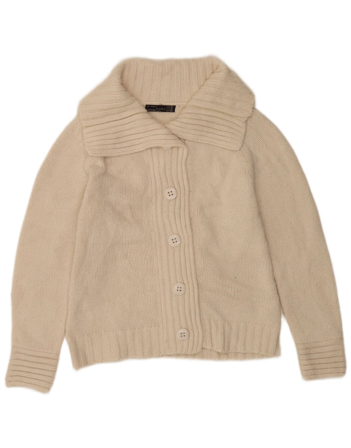 Sweter damski Zara UK 14, średni, złamany biały akryl