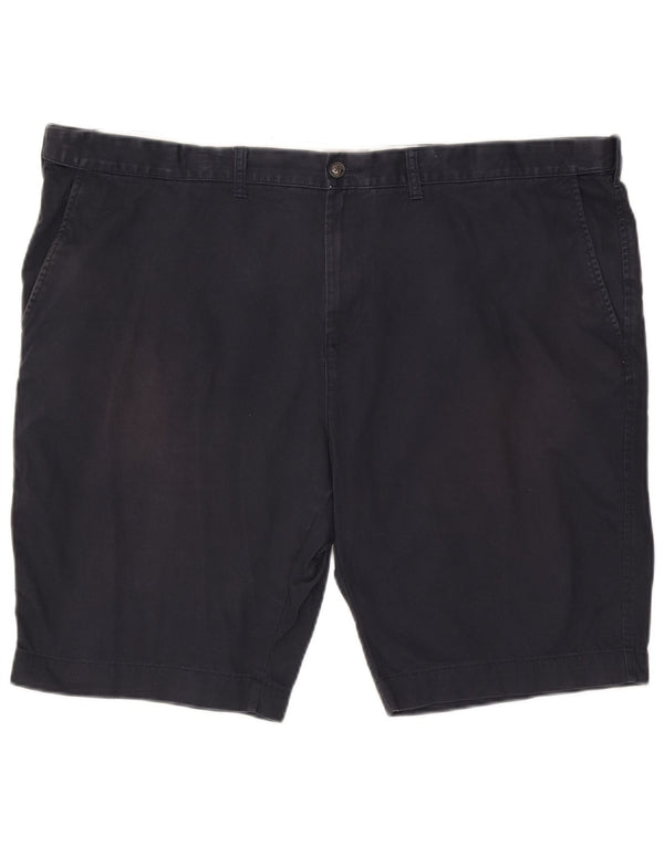 Marks & Spencer Męskie spodenki Chino o regularnym kroju W48 4XL Granatowa bawełna