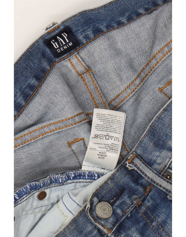 Gap Męskie jeansy slim W32 L34 Niebieskie bawełniane