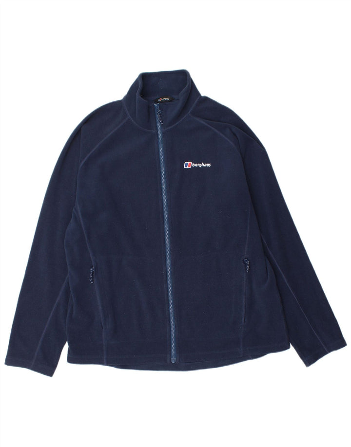 Męska kurtka polarowa Berghaus UK 40, duża, granatowa, poliestrowa