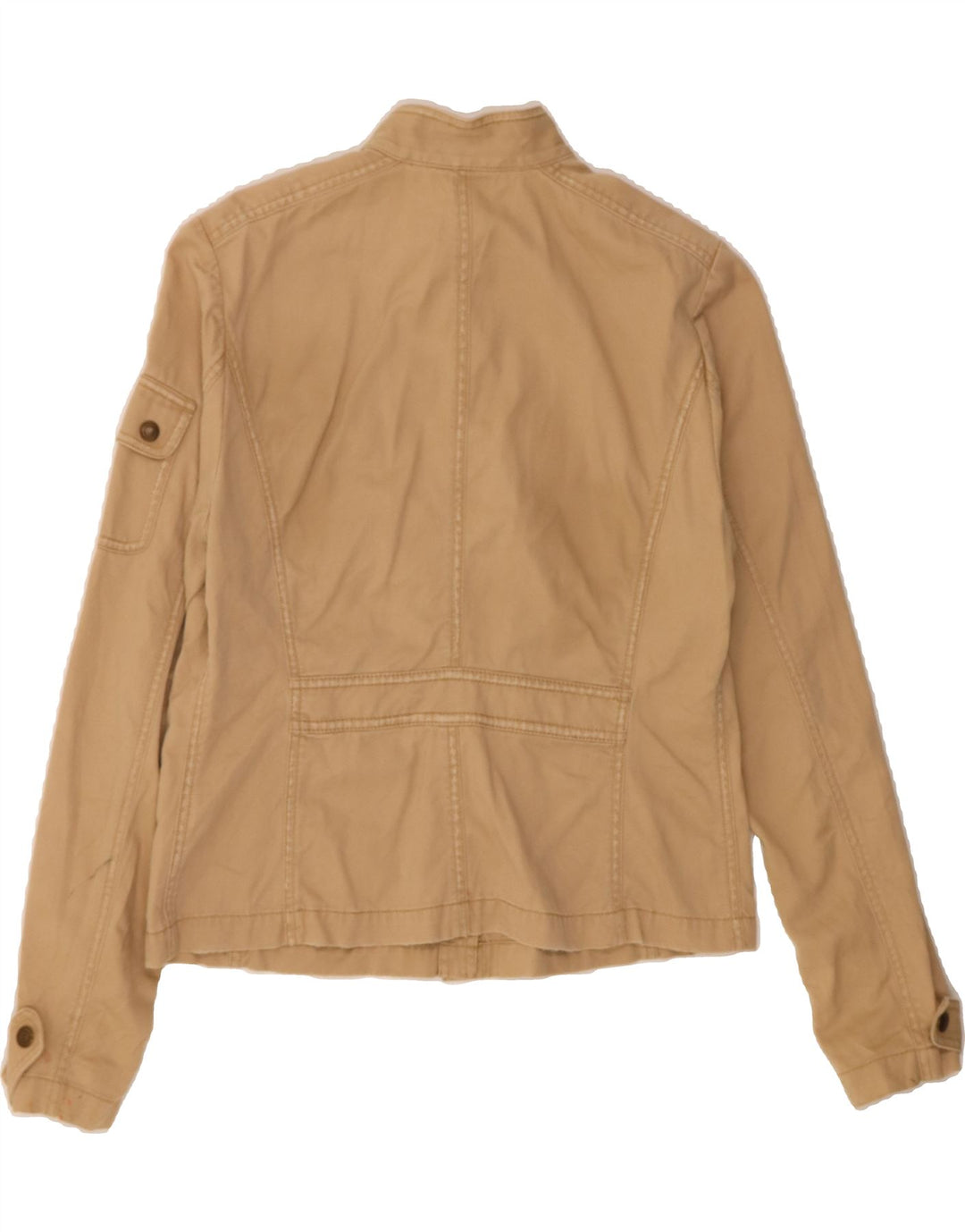 J. CREW Womens Crop Utility Jacket UK 16 Large Beige Cotton Vintage J. Crew and Second-Hand J. Crew from Messina Hembry 