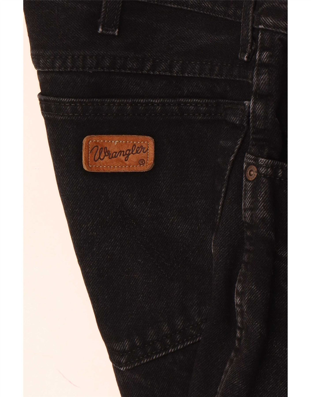 Męskie proste dżinsy Wrangler W32 L29 czarne
