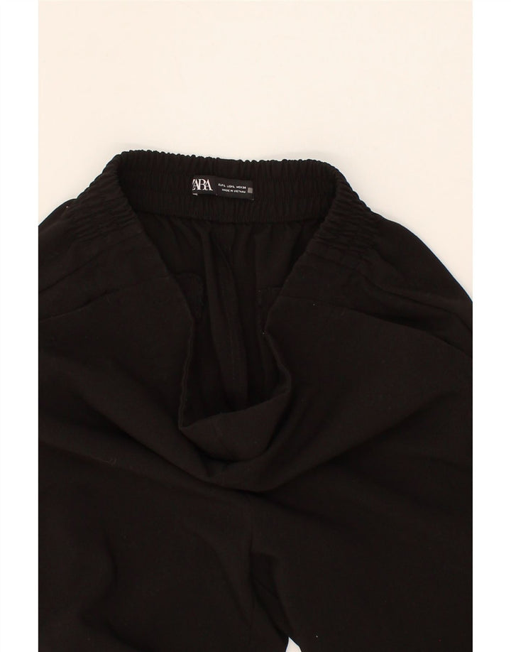 ZARA Womens Tapered Chino Trousers Large W34 L26 Black Polyester Vintage Zara and Second-Hand Zara from Messina Hembry 