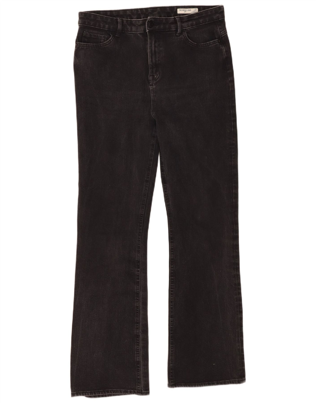 Marks & Spencer Damskie jeansy Bootcut UK 14, duże W34 L31, czarne, bawełniane