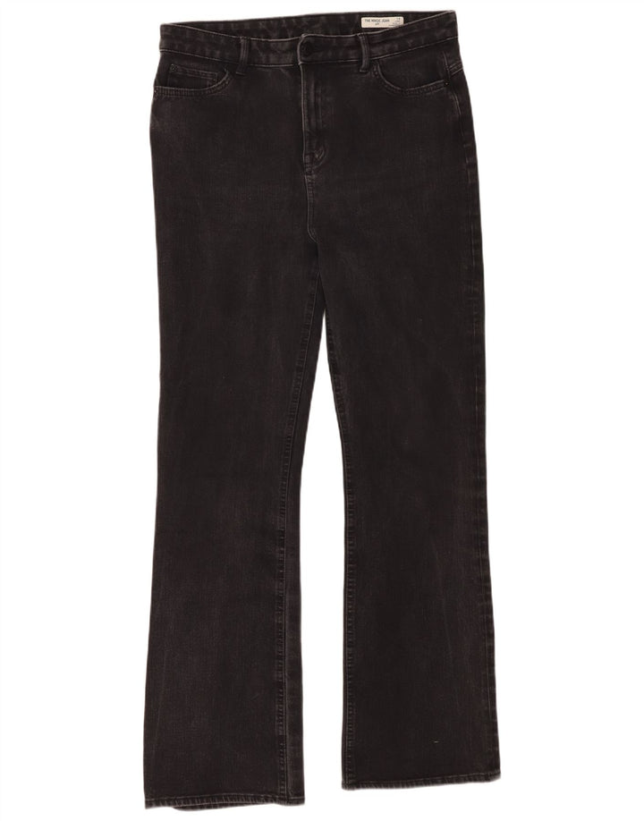 Marks & Spencer Damskie jeansy Bootcut UK 14, duże W34 L31, czarne, bawełniane