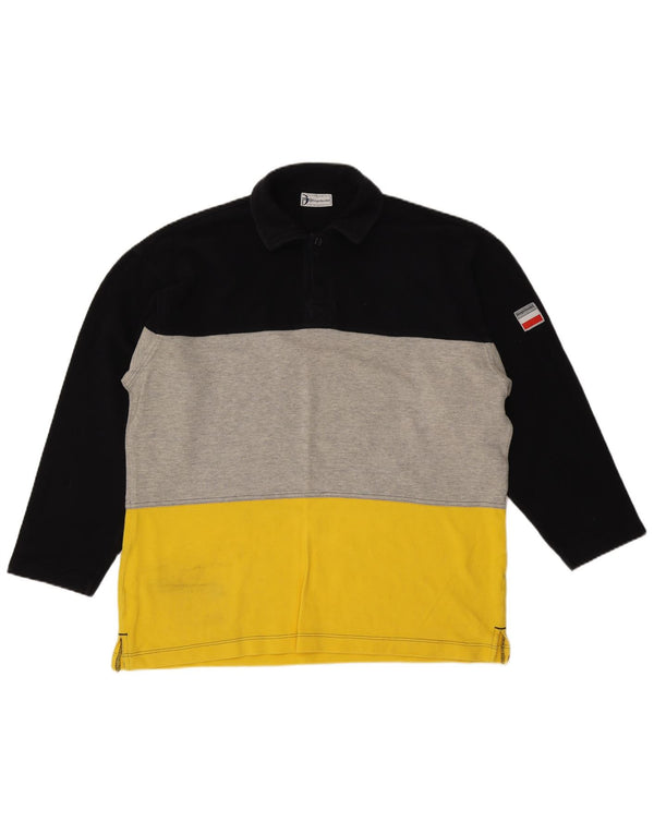 Męska koszulka polo do rugby Sergio Tacchini z długim rękawem XL, kolor czarny