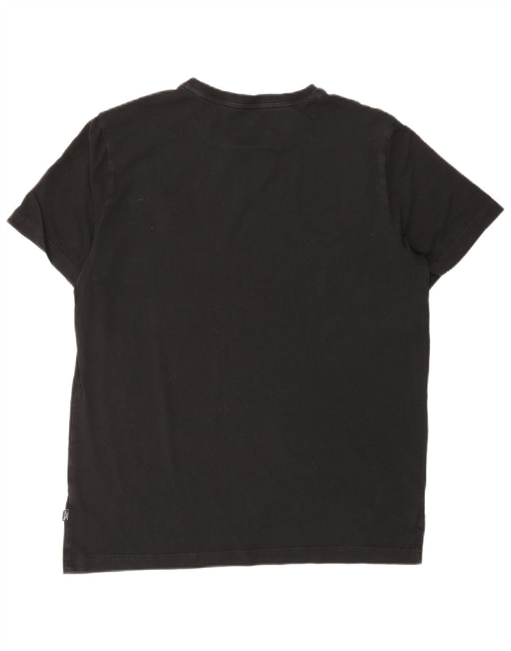 Męski T-shirt z grafiką PUMA, średni czarny