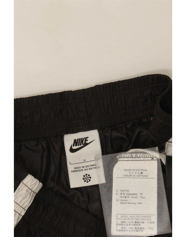 Damskie spodenki sportowe Nike Graphic UK 16, duże, czarne, z blokami kolorów, poliestrowe