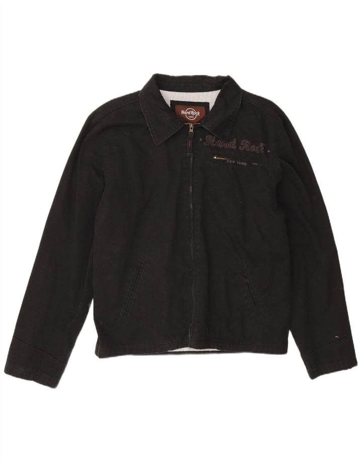 Męska kurtka bomber Hard Rock Cafe New York Graphic UK 38, średnia czarna