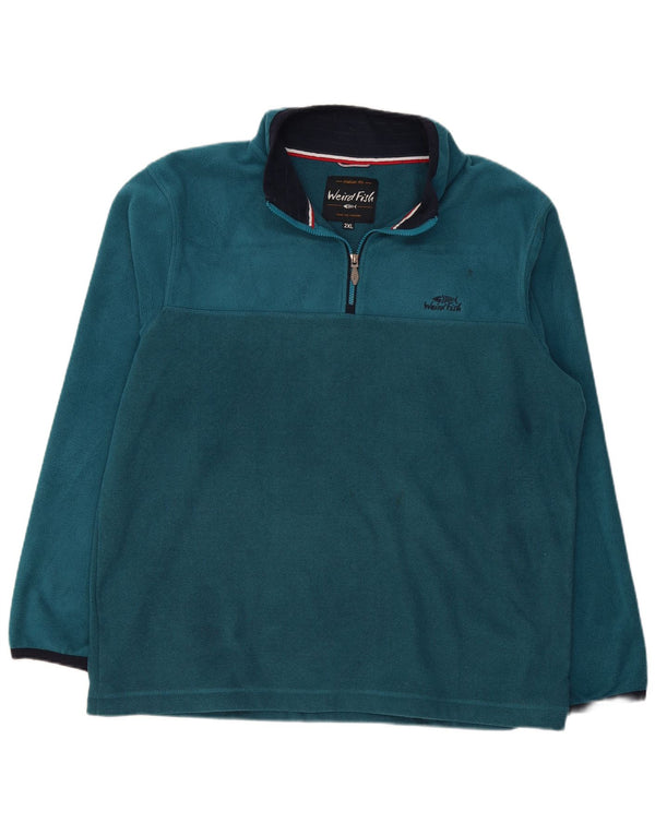 Męski sweter polarowy Weird Fish 2XL, niebieski poliester