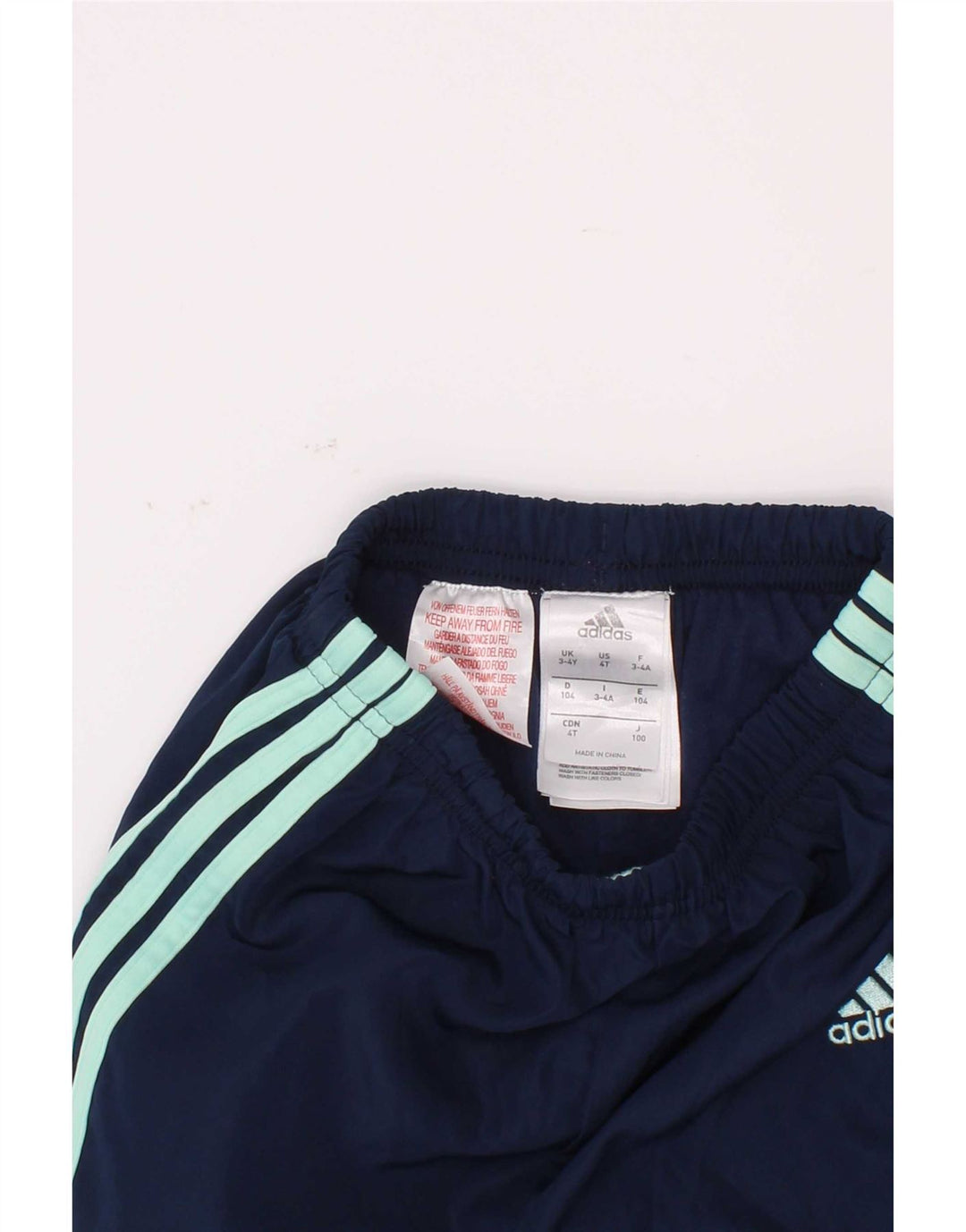 Adidas Chłopięce Spodnie Dresowe Joggery 3-4 Lat Granatowe Poliester