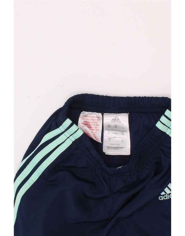 Adidas Chłopięce Spodnie Dresowe Joggery 3-4 Lat Granatowe Poliester