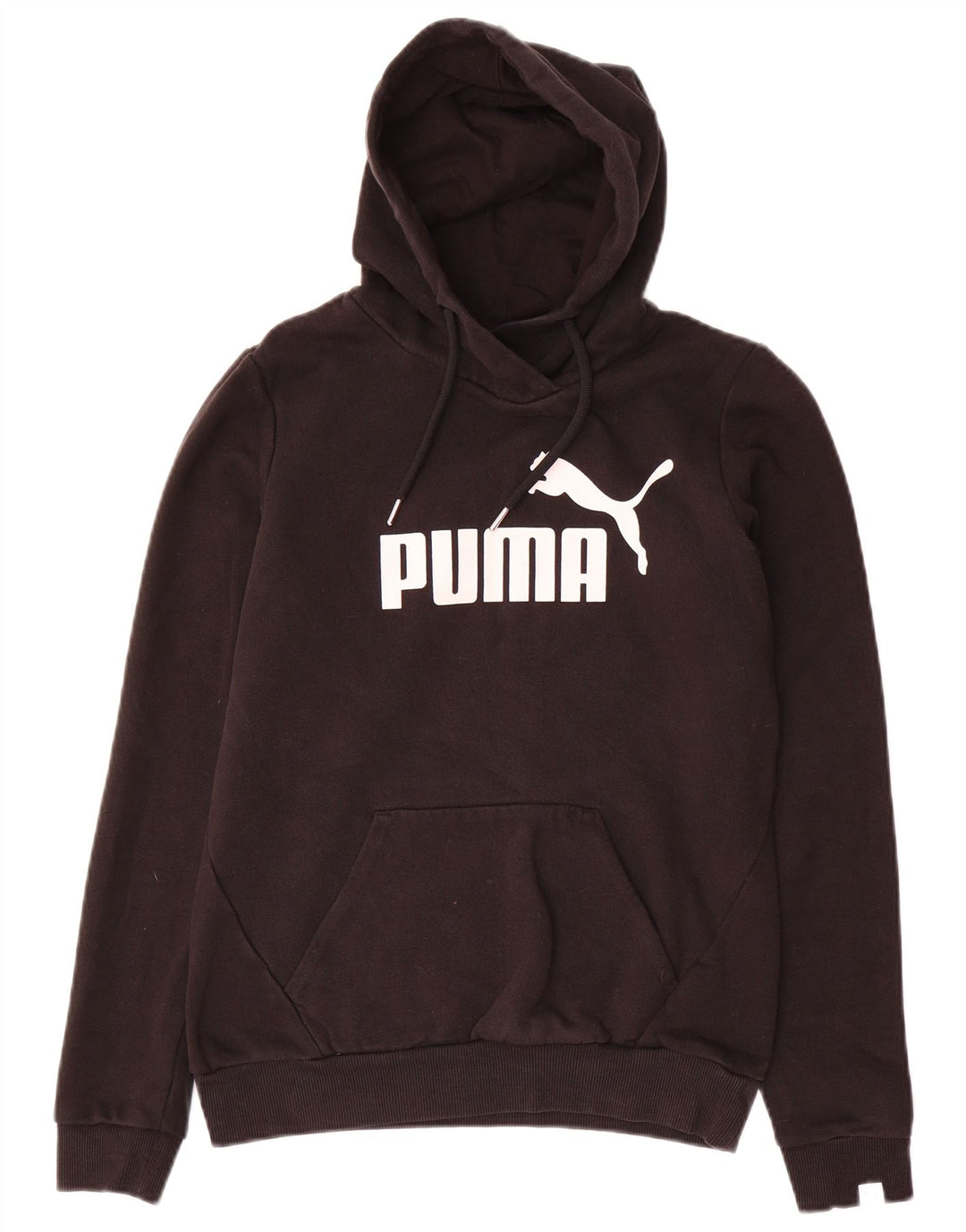 Damski sweter z kapturem Puma z grafiką UK 10, mały, czarny poliester