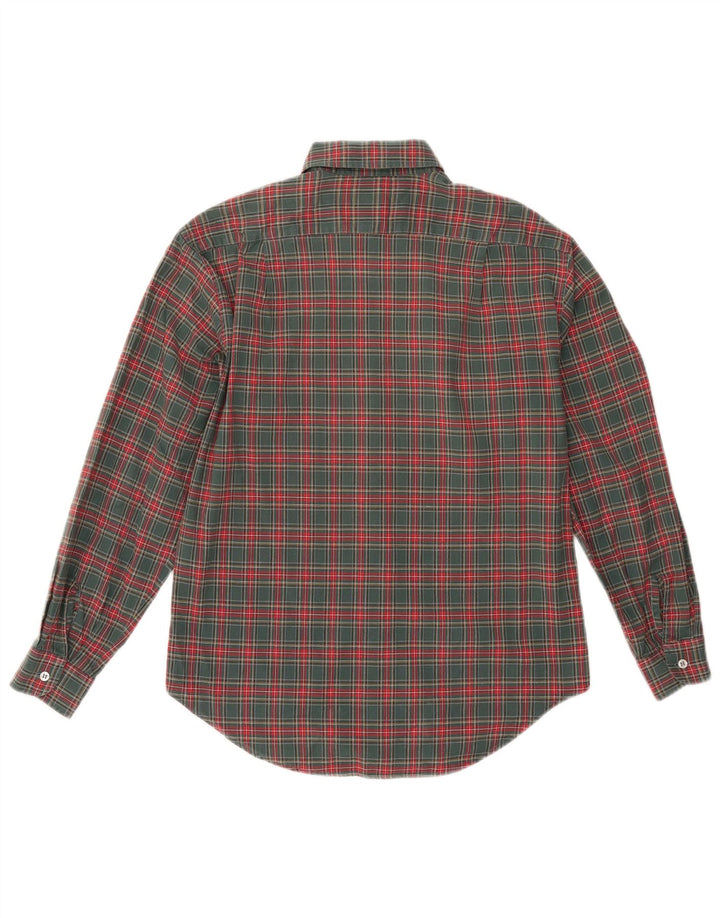 Damska koszula flanelowa Sisley UK 10, mała, bawełniana w zieloną kratę