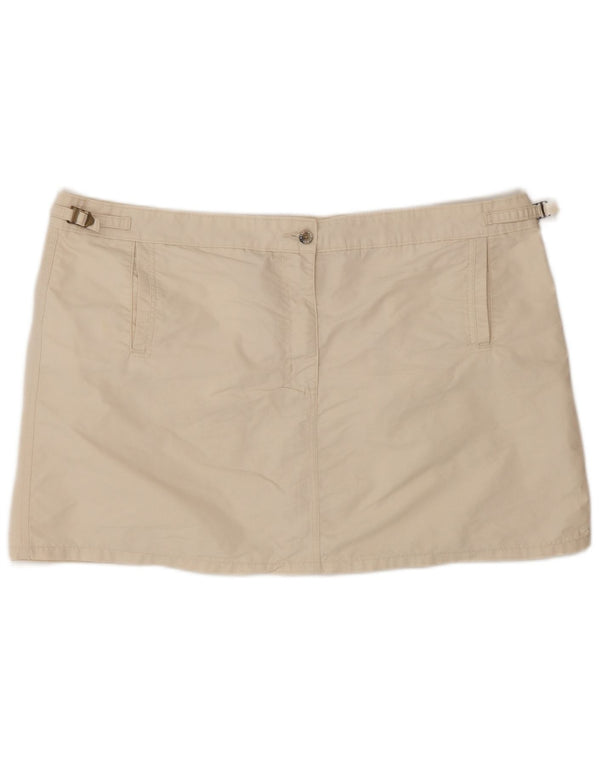 Spódnica mini damska Wrangler W38 XL beżowa bawełna