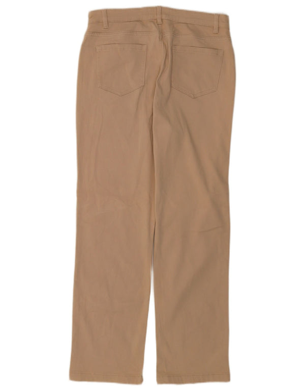 Marks & Spencer Damskie proste spodnie codzienne UK 14 duże W34 L28 beżowe