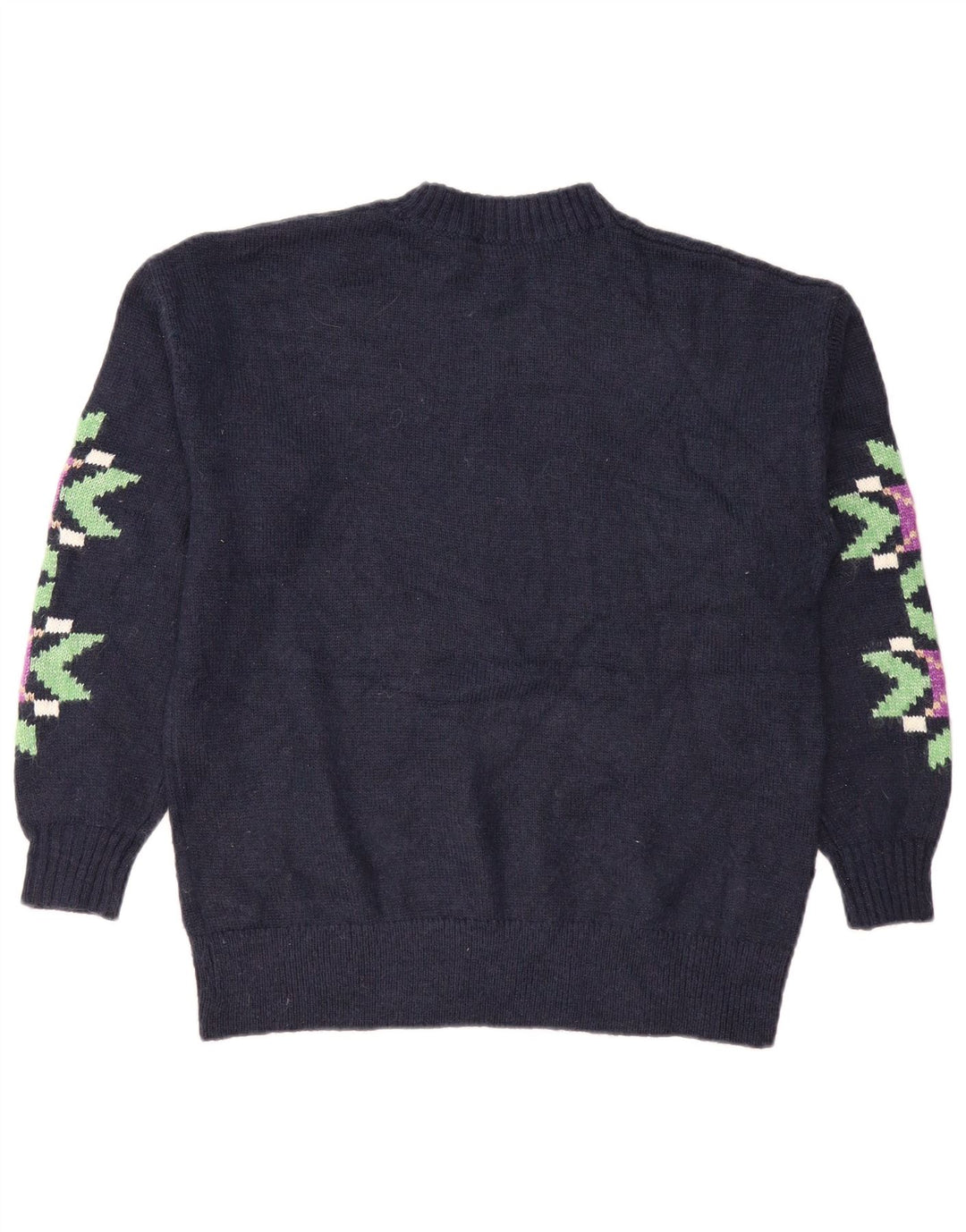 Sweter damski Marks & Spencer z okrągłym dekoltem, UK 14, średni granatowy