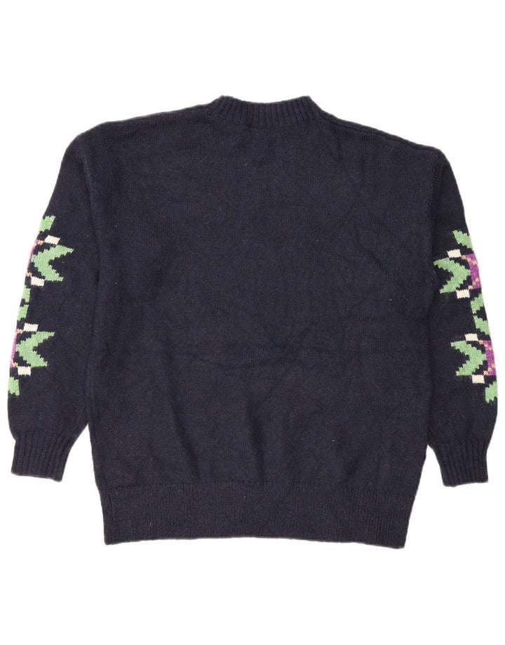 Sweter damski Marks & Spencer z okrągłym dekoltem, UK 14, średni granatowy