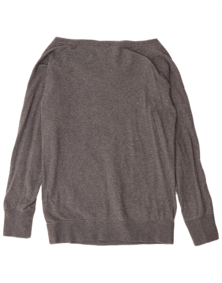 Damska bluza Nike Graphic Off Shoulder Jumper UK 12 Średnia szara bawełna