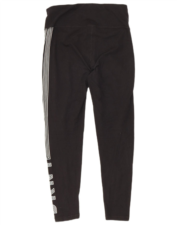 Damskie legginsy Dkny z grafiką, małe, czarne, bawełniane