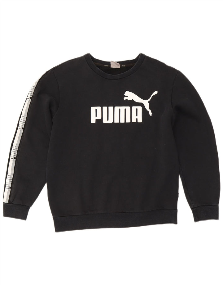 Damska bluza Puma Graphic Jumper UK 14 Średni granatowy kolor blokowy