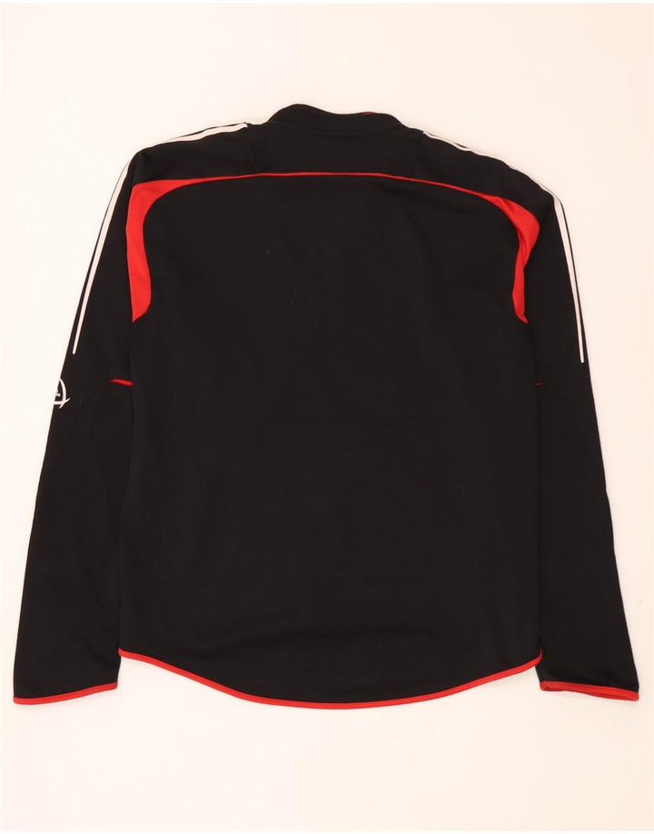 Męski dres Adidas z zamkiem błyskawicznym i dużym czarnym blokiem kolorów