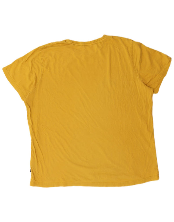 Męska koszulka z grafiką Puma, 2XL, żółta bawełna