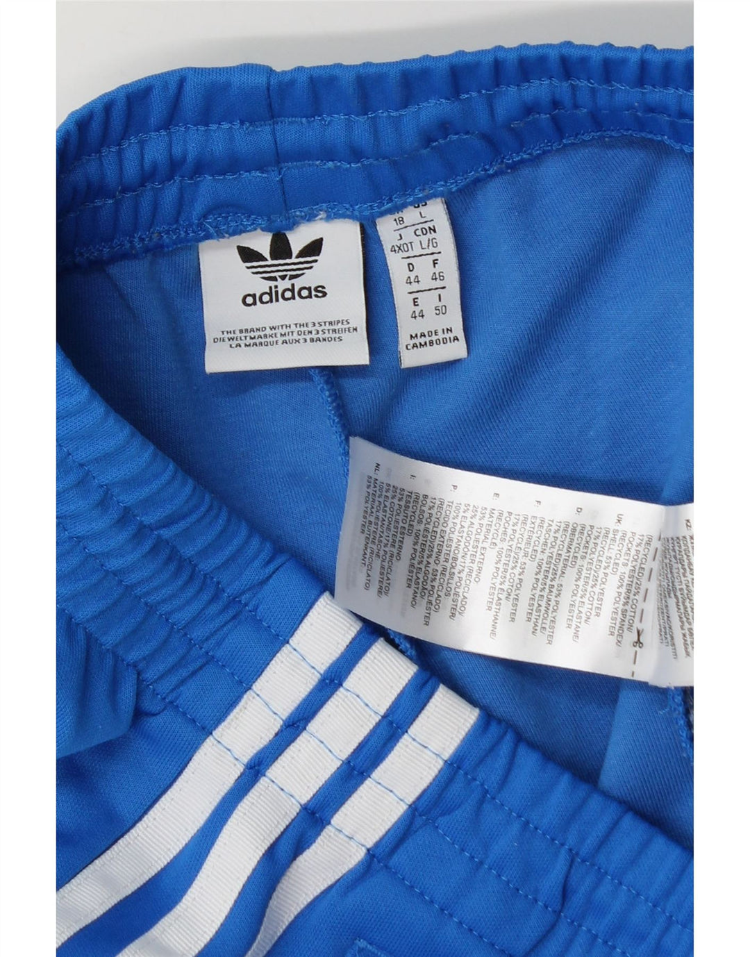 Damskie spodnie dresowe Adidas UK 18 XL Niebieski poliester