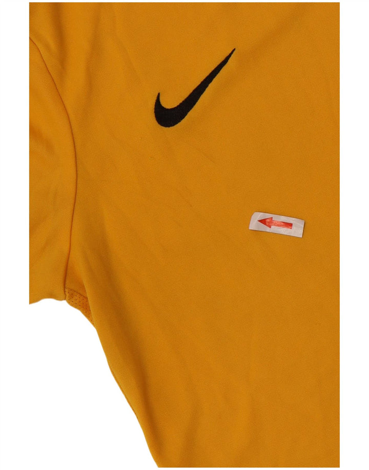 Chłopięcy T-shirt Nike Dri Fit na 12-13 lat, duży, żółty, poliester