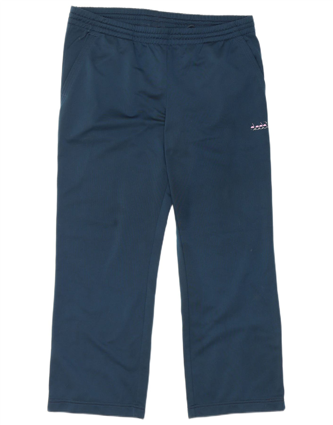 Damskie spodnie dresowe Diadora UK 16, duże, granatowe, poliestrowe