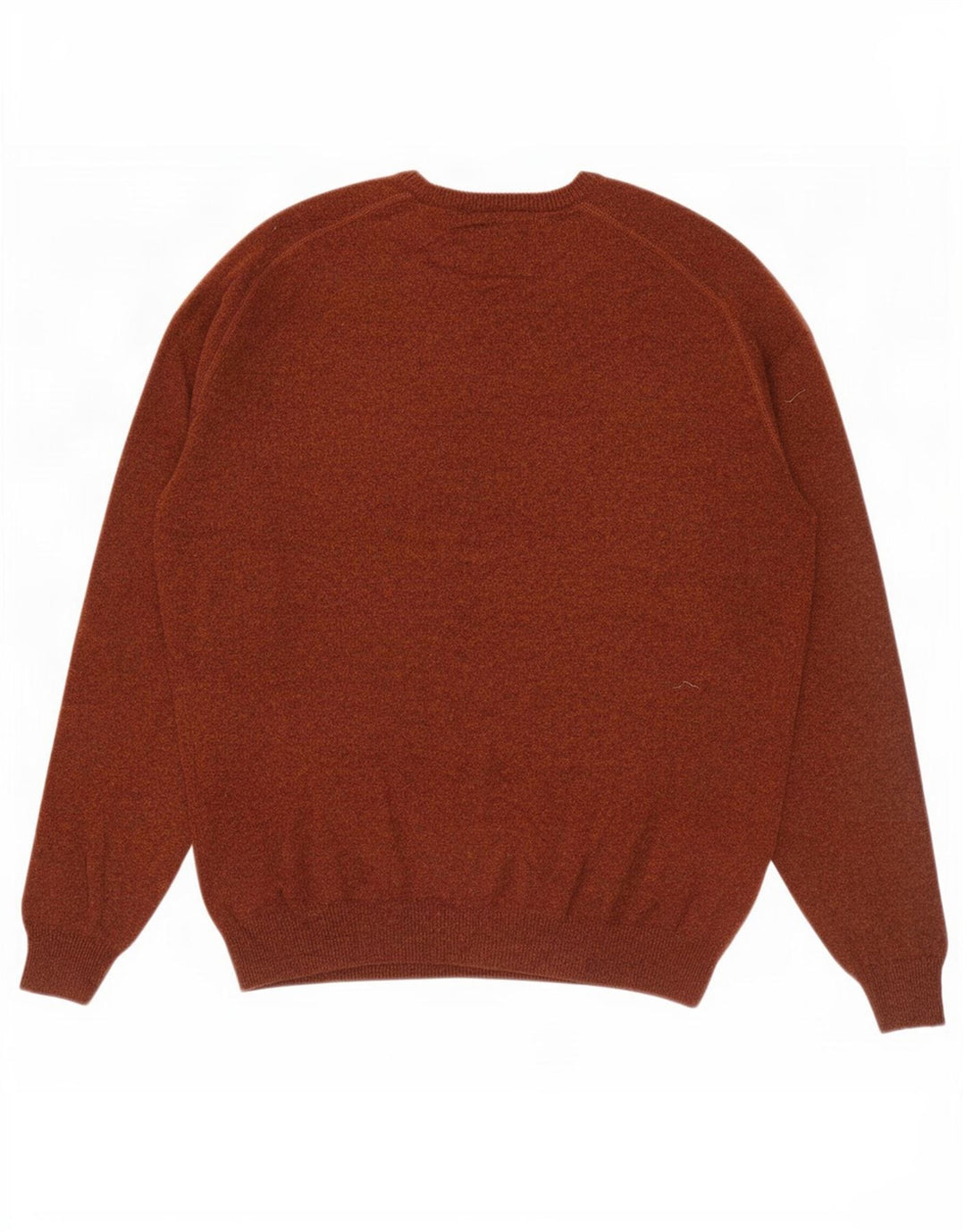 Męski sweter Massimo Dutti z okrągłym dekoltem, średniej wielkości brązowa wełna