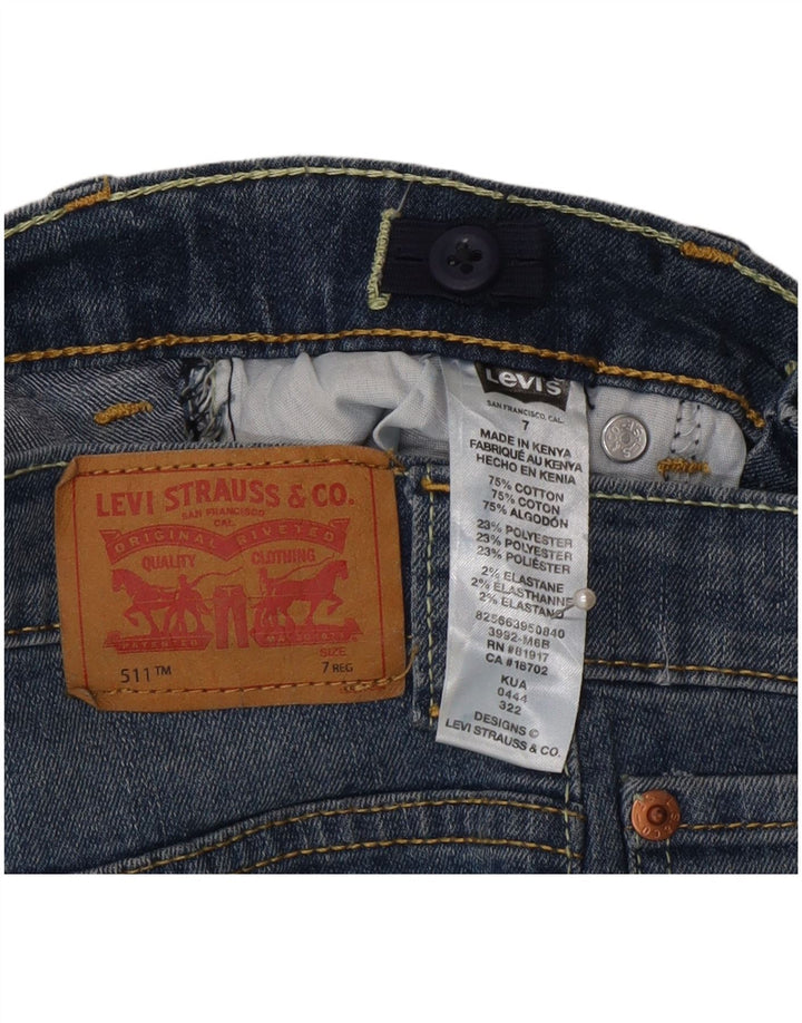 Dżinsy chłopięce Levi's 511 Slim 6-7 lat W22 L22 Niebieska bawełna