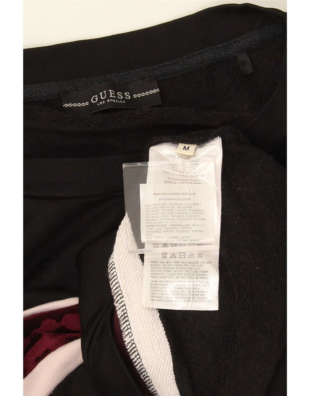 Damska bluza oversize Guess UK 14, średni czarny nadruk zwierzęcy