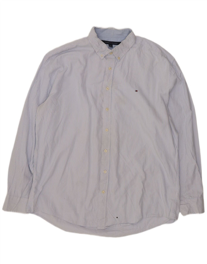 Koszula męska Tommy Hilfiger 2XL, bawełniana w niebieskie paski