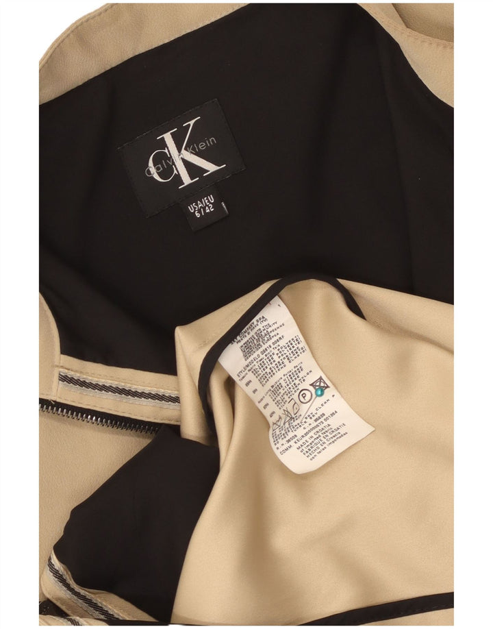 Płaszcz damski Calvin Klein EU 42, duży, beżowy, poliester