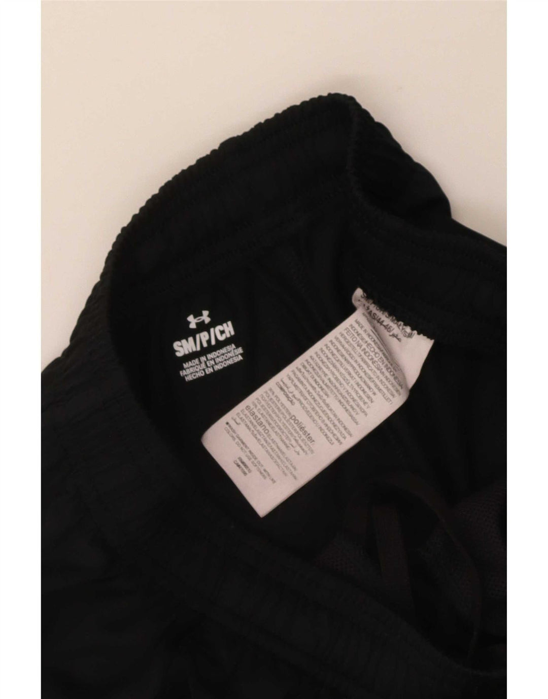Męskie spodnie dresowe Under Armour, małe, czarne, poliestrowe