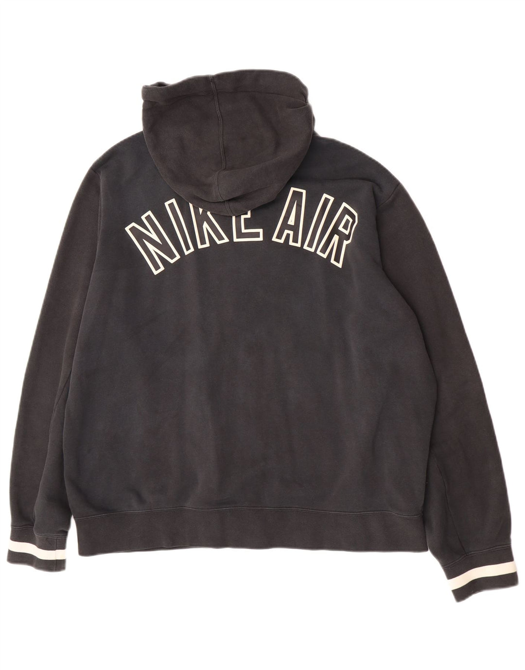 Męski sweter z kapturem i zamkiem Nike Air Graphic, duży, czarny