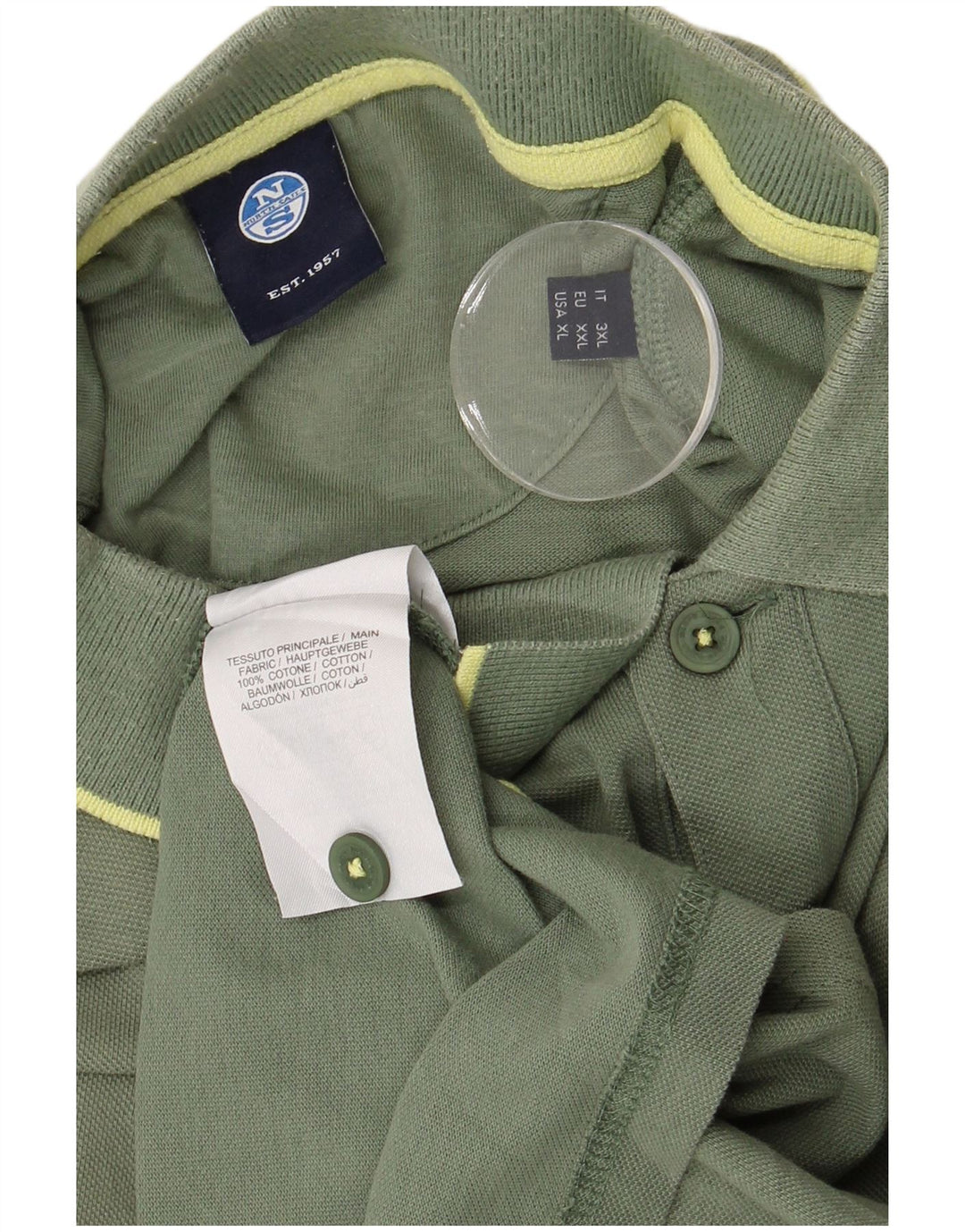 Męska koszulka polo NORTH SAILS XL, bawełniana w kolorze khaki